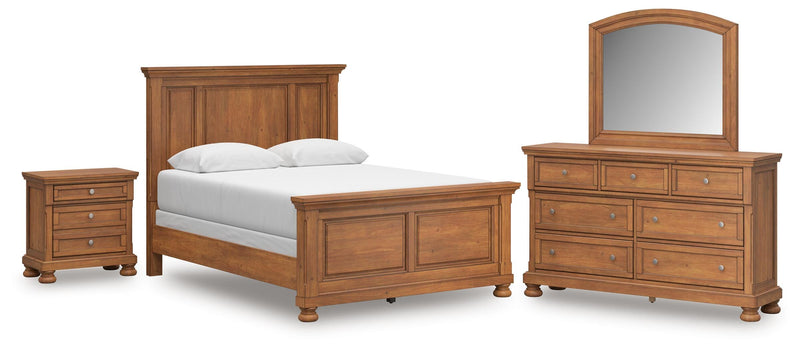 Ashley Furniture Feddinger bedroom set featuring a modern bed frame, matching nightstands, and coordinated bedroom furniture.