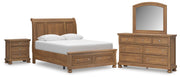 Ashley Furniture Feddinger bedroom set with a modern bed frame, matching nightstands, and a stylish bedroom decor.