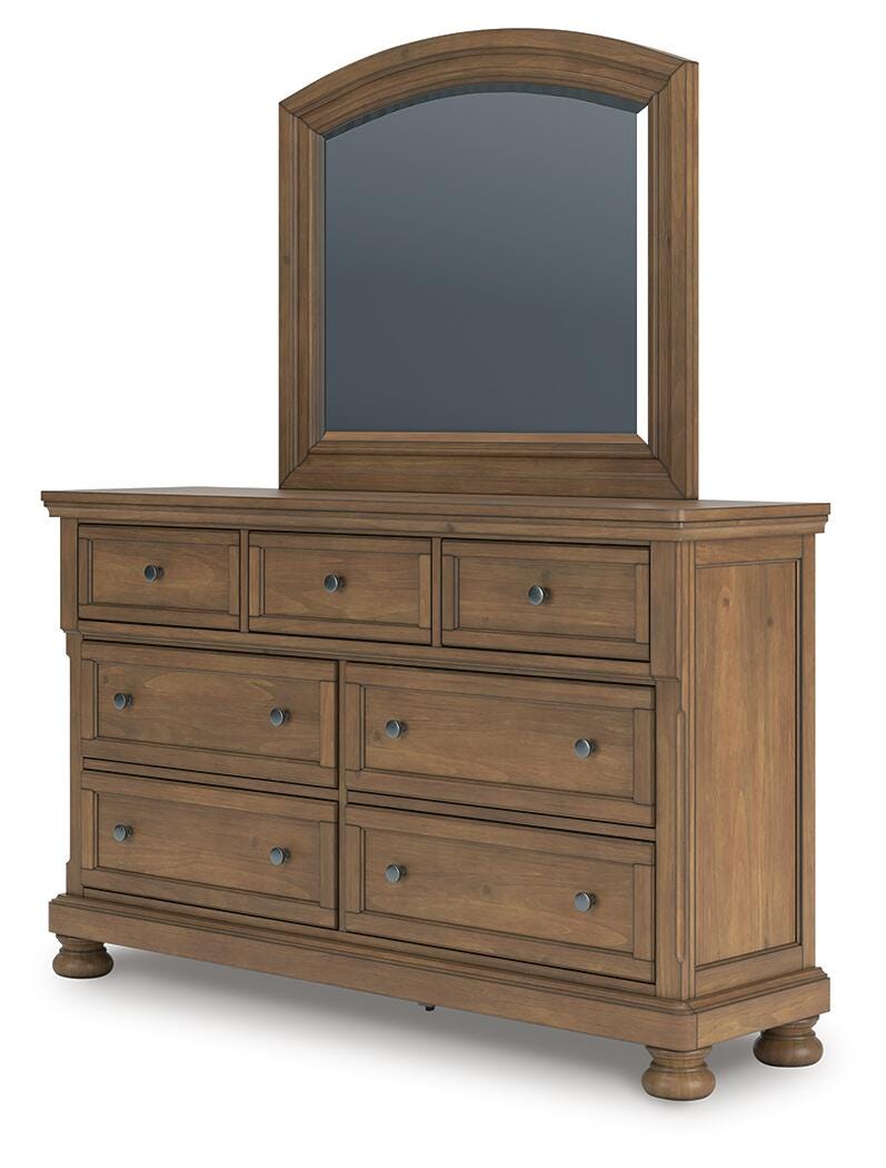 Ashley Furniture Feddinger bedroom set with a modern bed frame, matching nightstands, and coordinated bedroom furniture.
