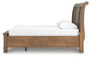 Ashley Furniture Feddinger bedroom set with a bed, nightstands, and matching furniture in a modern bedroom scene.