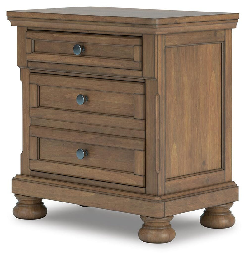 Ashley Furniture Feddinger bedroom set with a bed, nightstands, and dresser in a modern design.