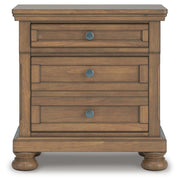 Ashley Furniture Feddinger bedroom set featuring a bed with a headboard, nightstands, and matching bedroom furniture in a stylish design.