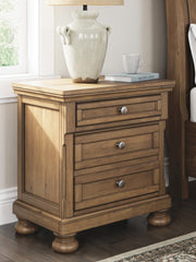 Ashley Furniture Feddinger bedroom set featuring a bed, nightstands, and dresser in a modern bedroom design.