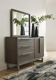 Ashley Furniture Arkenton King Bedroom Set with matching bed frame, dresser, and nightstands in a classic bedroom furniture style.