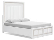 Ashley Furniture Chalanna bedroom set with a modern bed frame, matching nightstands, and coordinated bedroom decor.