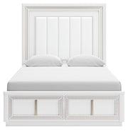 Ashley Furniture Chalanna bedroom set featuring a stylish bed frame with a headboard in a modern bedroom setting.