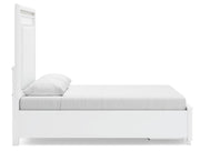 Ashley Furniture Chalanna bedroom set with a cozy bed, matching nightstands, and elegant design in a stylish bedroom scene.