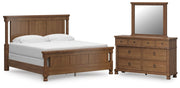 Ashley Furniture Rowlenstown bedroom set featuring a stylish bed frame, matching nightstands, and coordinated bedroom decor.
