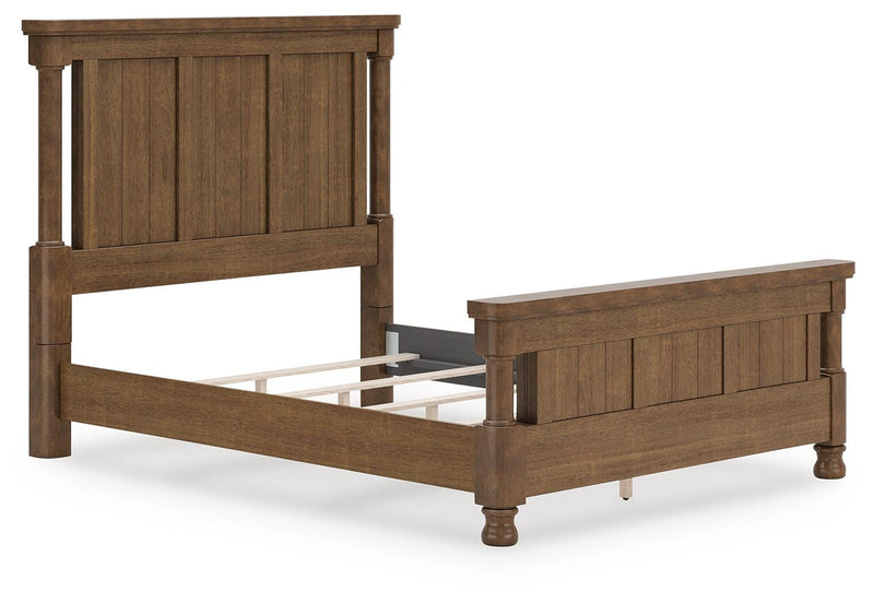 Ashley Furniture Rowlenstown bed with a sleek design, featuring a sturdy frame and a stylish headboard in the image.