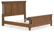 Ashley Furniture Chadworth Bed in a neutral fabric, showcasing a stylish bed frame with a padded headboard and elegant design.