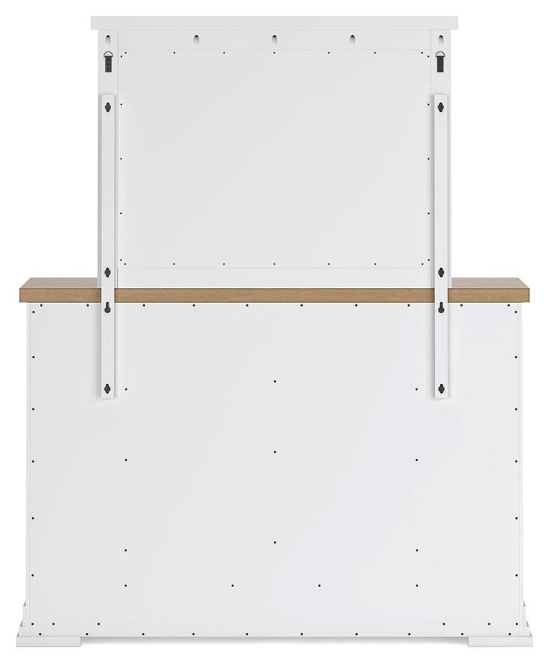 Ashley Furniture Ashbryn Bedroom Set with bed frame, nightstands, and dresser in a stylish bedroom interior