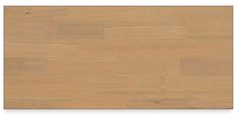 Ashbryn chest of drawers by Ashley Furniture, showing the top view with a smooth wood surface and modern design.