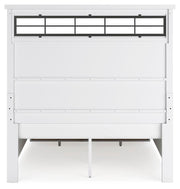 Ashley Furniture Ashbryn bedroom set featuring a stylish bed, nightstands, and dresser with contemporary design and neutral finish.