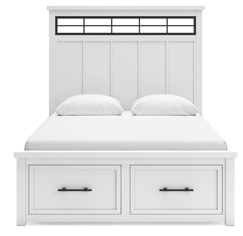 Ashley Furniture Ashbryn Bedroom Set featuring a modern bed frame with a headboard and matching bedroom furniture in a stylish design.