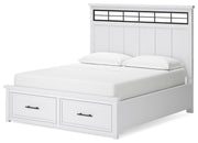Ashley Furniture Ashbryn bedroom set with a bed, nightstands, and dresser in a stylish bedroom arrangement.