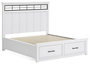 Ashley Furniture Ashbryn bedroom set with a bed, dresser, and nightstands arranged in a modern bedroom scene.
