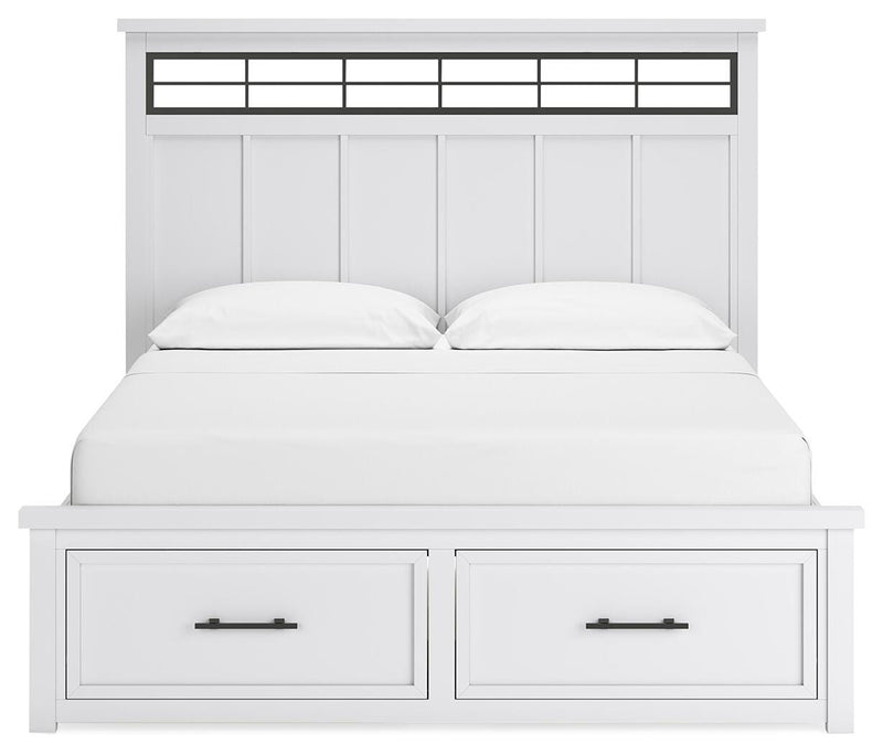 Ashley Furniture Ashbryn bedroom set with headboard, showcasing a stylish bedroom package with modern design elements.