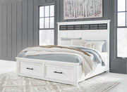 Ashley Furniture Ashbryn bedroom set featuring a bed, nightstands, and dresser in a modern bedroom layout.