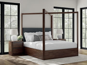 Ashley Furniture Dilenno bedroom set featuring a stylish bed, matching nightstands, and dresser in a modern bedroom design.