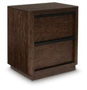 Ashley Furniture Dilenno bedroom set with a bed, nightstands, and matching dresser in a modern bedroom scene.