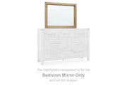 Ashley Furniture Ridgester dresser and mirror set featuring a sleek wooden dresser with a matching mirror.
