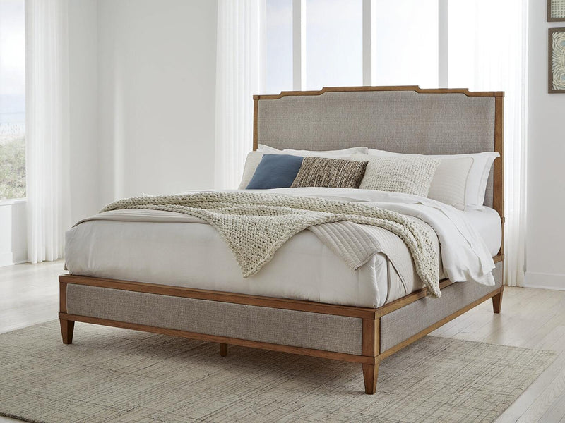 Ashley Furniture Sharlance bedroom set with a wooden bed frame, matching nightstands, and a cozy, stylish bedroom interior.