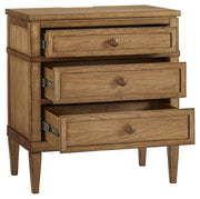 Ashley Furniture Sharlance bedroom set with a bed, nightstands, and dresser in a modern design, viewed from an angled perspective.