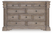 Blairhurst Dresser by Ashley Furniture featuring a sleek wood finish and multiple drawers for stylish storage.
