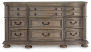 Ashley Furniture Ardenfield Dresser with sleek wood finish and modern design, featuring multiple drawers for ample storage.