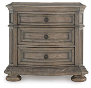 Ashley Furniture Ardenfield Nightstand with a dark wood finish and sleek drawer handle design.