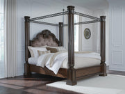 Maylee Bed by Ashley Furniture, stylish bedroom bed with a modern frame and upholstered headboard, shown in a cozy bedroom setting.