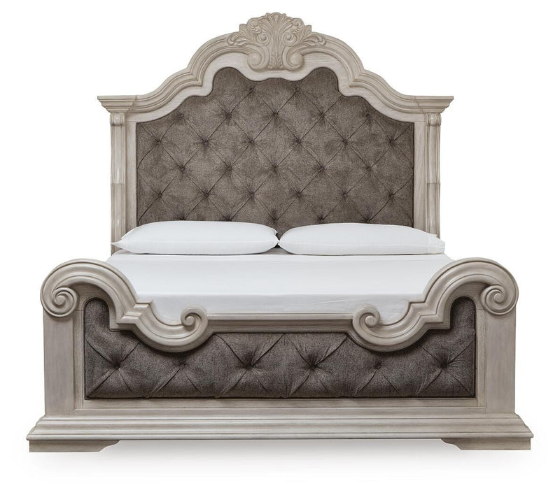 Ashley Furniture Bruchandi bedroom set featuring a bed with a headboard and matching bedroom furniture in a stylish design.