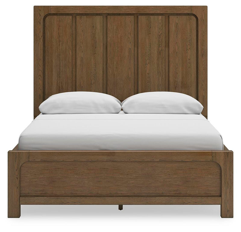 Ashley Furniture Cabalynn Bed with Storage showcasing a stylish bed frame with storage drawers and a headboard in a cozy bedroom setting.