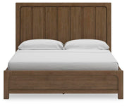 Ashley Furniture Cabalynn Bed with Storage, shown with headboard and dark wood finish, featuring built-in storage drawers.