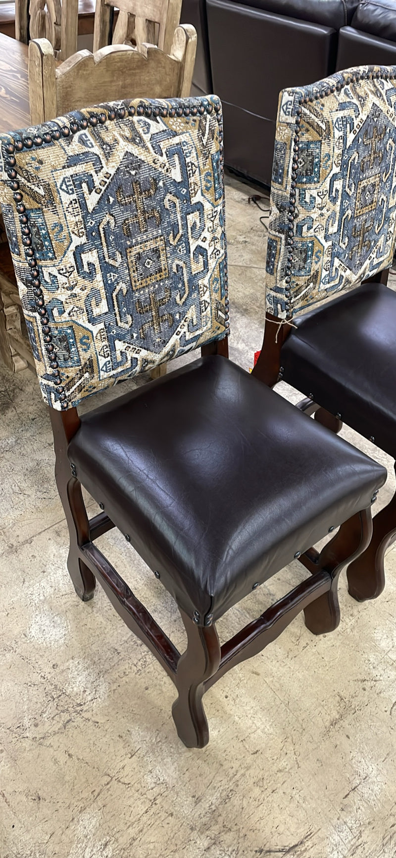 Mustang Leather Seat 24”H Stool