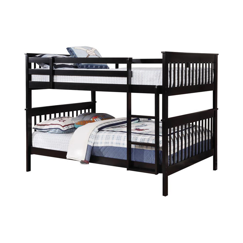 Chapman Full Over Full & Twin Over Full Bunk Bed Black & White image