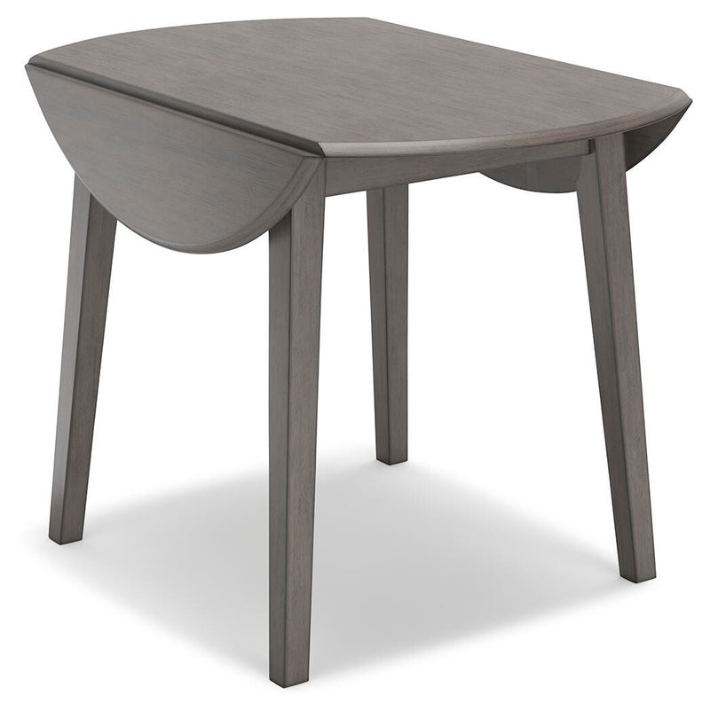 Ashley Furniture Shullden dining room set with a wooden table and matching chairs in a modern dining space.