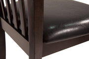 Ashley Furniture Hammis dining set with a table and chairs, stylish wood finish perfect for a modern dining room.