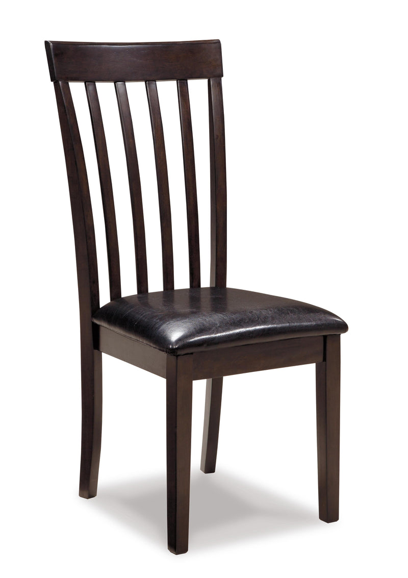 Ashley Furniture Hammis Dining Set with wooden table and six upholstered chairs, ideal for modern dining rooms.