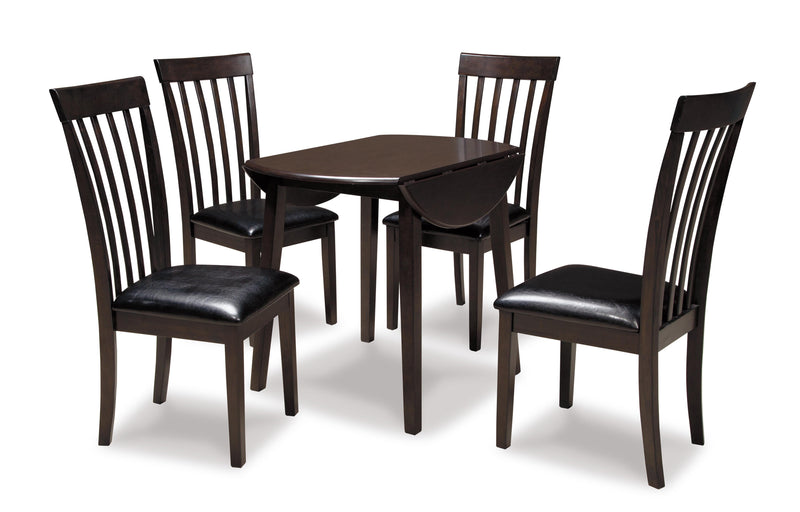 Ashley Furniture Hammis dining room set with a rectangular table and six matching chairs in a modern design.