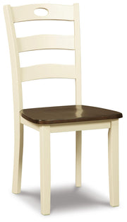 Ashley Furniture Woodanville dining room set with a wooden table and matching chairs, stylish and elegant for dining spaces.