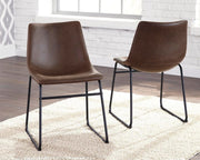 Ashley Furniture Centiar dining chair with upholstered seat and wooden legs, modern design for dining room decor.