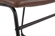 Ashley Furniture Centiar dining chair with dark wood finish and upholstered seat, detailed close-up image.