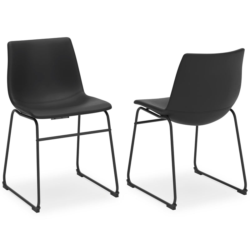 Ashley Furniture Centiar Dining Chair with upholstered seat and wooden legs, modern design for dining room seating