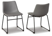 Ashley Furniture Centiar dining chair with upholstered seat and wood legs, modern design for kitchen or dining room.