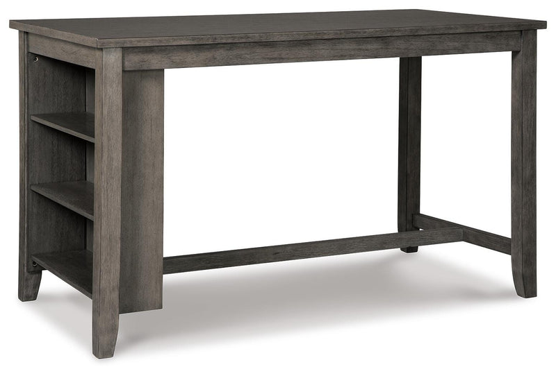 Ashley Furniture Caitbrook counter height dining table with wooden finish and sturdy legs, ideal for casual dining spaces.