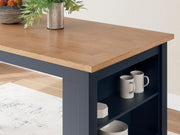 Ashley Furniture Gesthaven counter height dining table with a wood finish, featuring a sturdy design and spacious tabletop.
