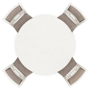 Ashley Furniture Erinberg dining table with four matching chairs, featuring a sleek wooden top and modern design.