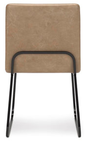 Ashley Furniture Pharwynn dining room set with table and matching chairs, shown from the back view in a modern dining space.