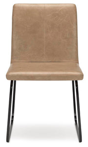 Ashley Furniture Pharwynn dining room set with a wooden table and matching chairs, shown from a head-on angle.